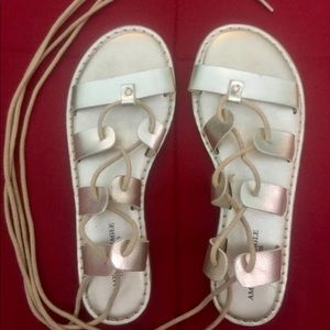 Gold American Eagle Gladiator Sandals • Size 8